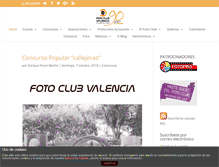 Tablet Screenshot of fotoclubvalencia.com